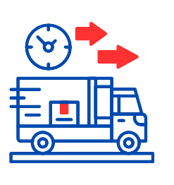 Logistik-Hub-Symbol